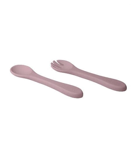 Silikoonist kahvel ja lusikas roosa Loo.Up - Image 2