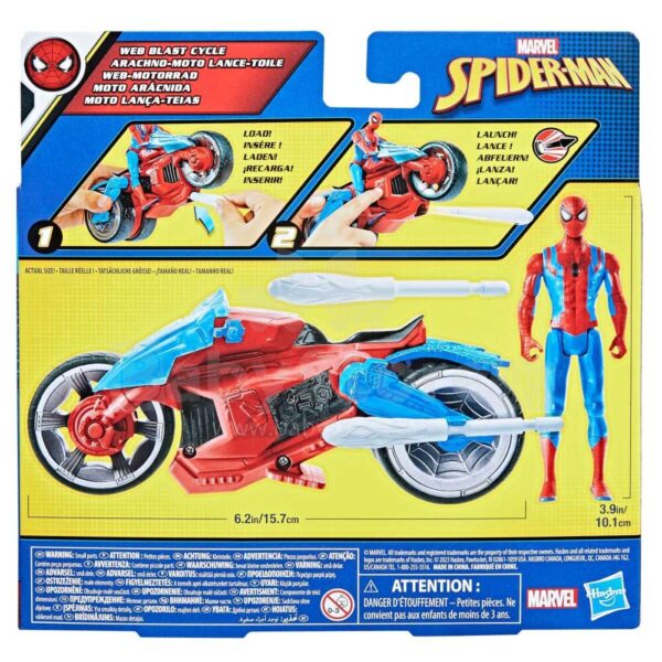 Spiderman figuur ja ratas