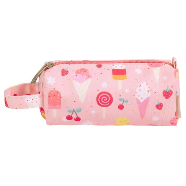 laste roosa pinal jäätise mustri ja sangaga