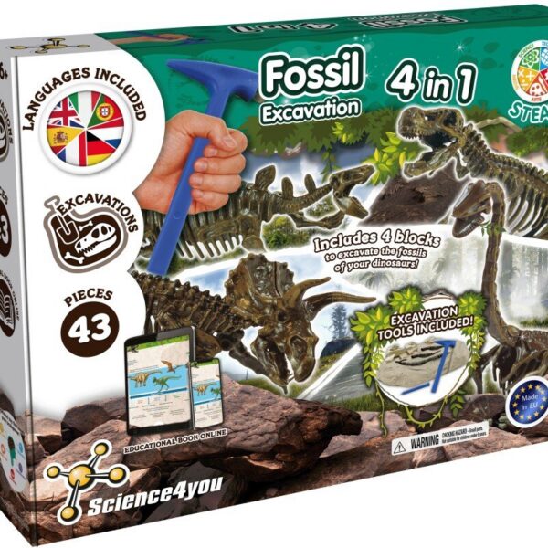 arendav laste teaduskomplekt dinosauruste väljakaevamise komplekt