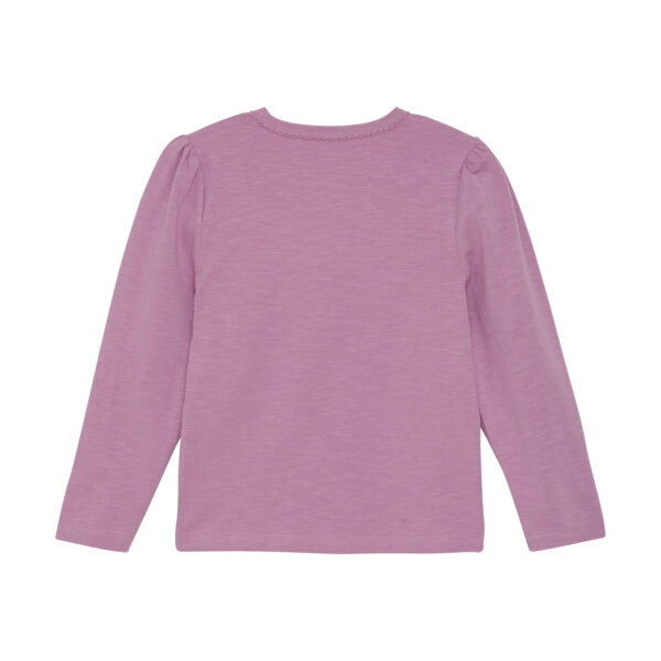 Minymo tüdrukute roosa lilledega pikkade varrukatega pluus