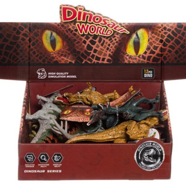 Väikesed mängu dinosauruse kujud