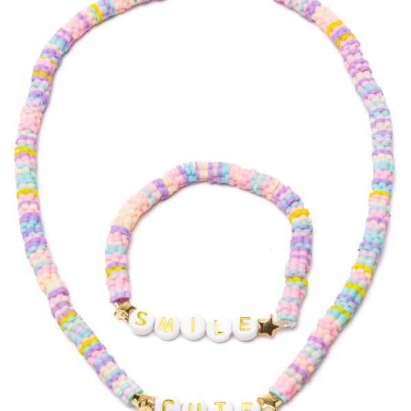 Great Pretenders laste värviline ehete komplekt kaelakee ja läevõru