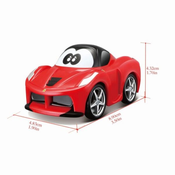 punane väike auto koos autorajaga lastele