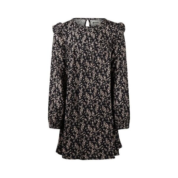 No Way Monday must viskoosist kleit lilledega