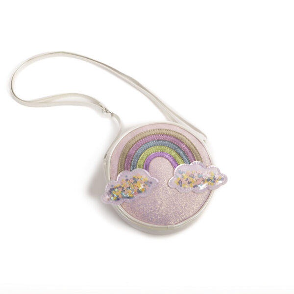 Great Pretendersi ümmargune vikerkaarega roosa käekott