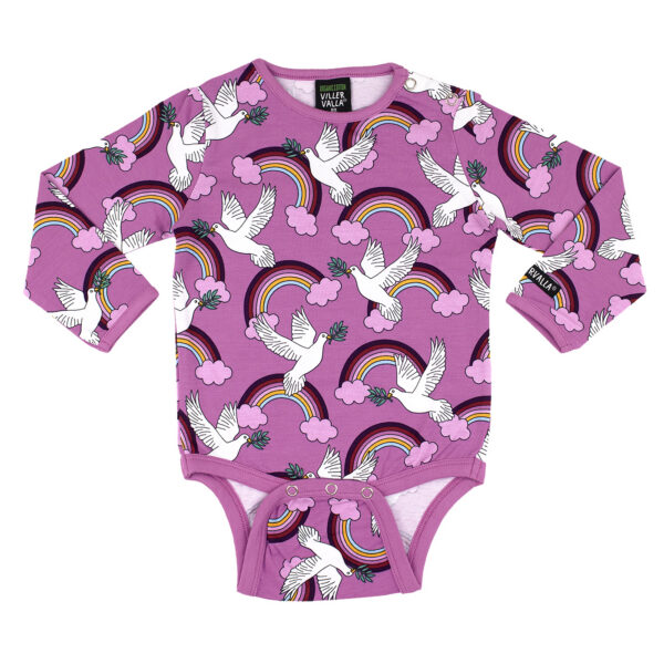 Villervalla roosa beebide lindudega body