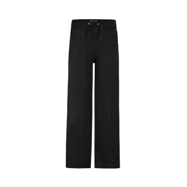 No Way Monday tüdrukute mustad laia lõikega dressipüksid