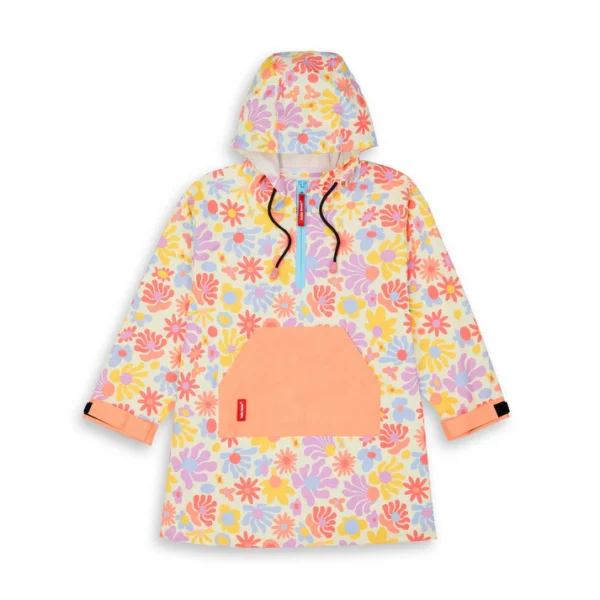 Hello Hossy laste vihmakeep poncho retro lilledega