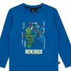 pikkade varrukatega sinine poiste Lego t-särk ninjago pimedas helendav