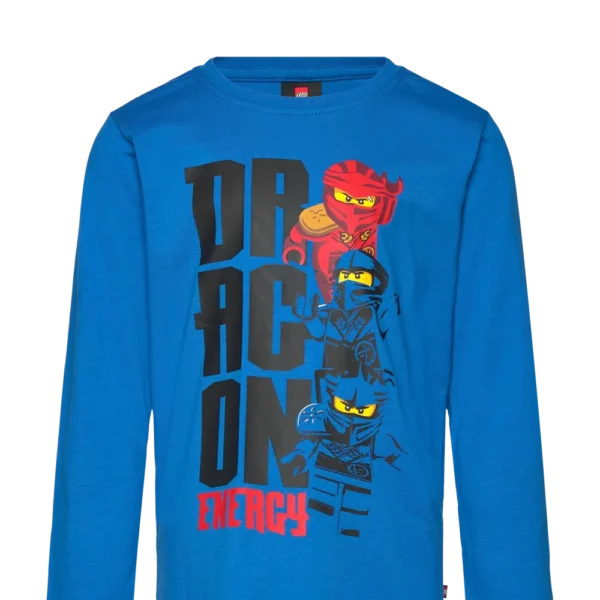 Lego Ninjago sinine pikkade varrukatega poiste t-särk