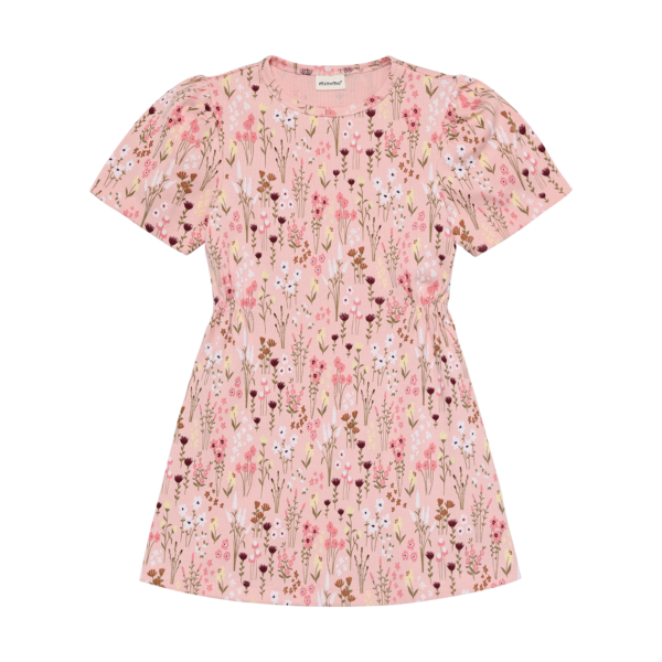 Minymo laste lilleline roosa veniv kleit