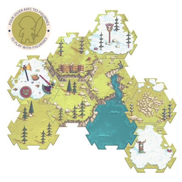 Djeco hiiglaslik viikingi põrandapusle tegelasega