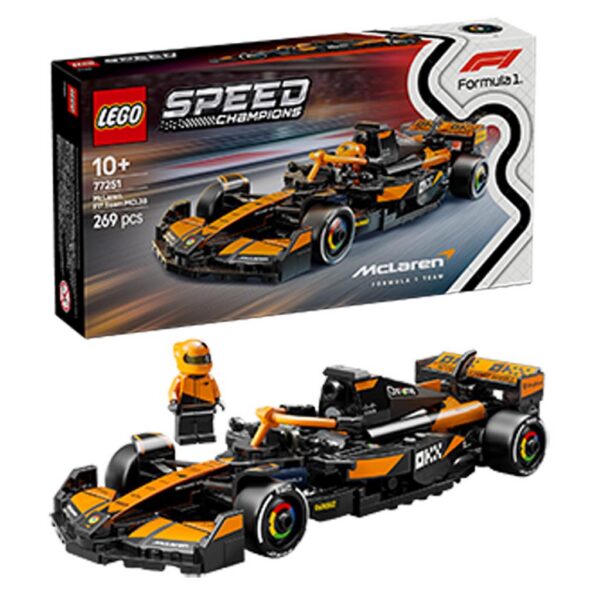 LEGO Speed ​​Champions McLaren F1 Team MCL38 võidusõiduauto