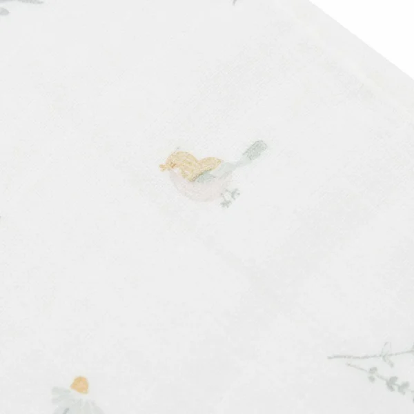 Jollein puuvillased lindudega musliin lapid 70x70 cm komplekt