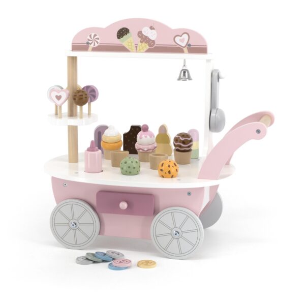 laste jäätise müügilett käru