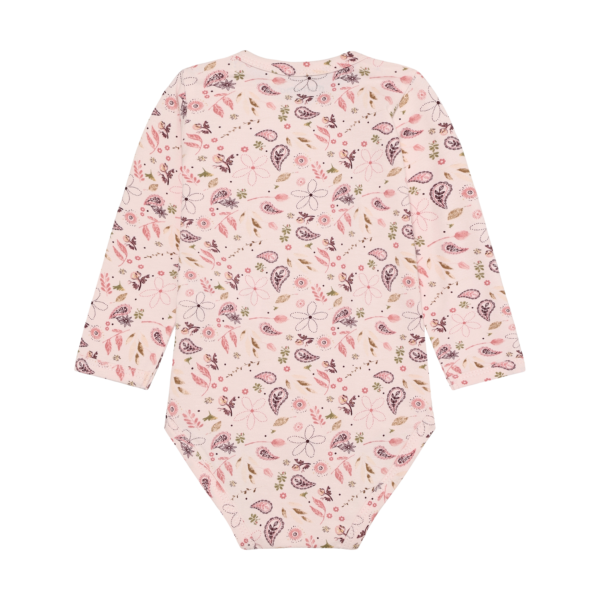 minymo roosa lilleline tüdrukute body