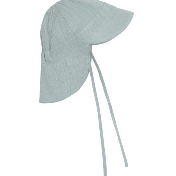 laste roheline puuvillast musliinist suvemüts