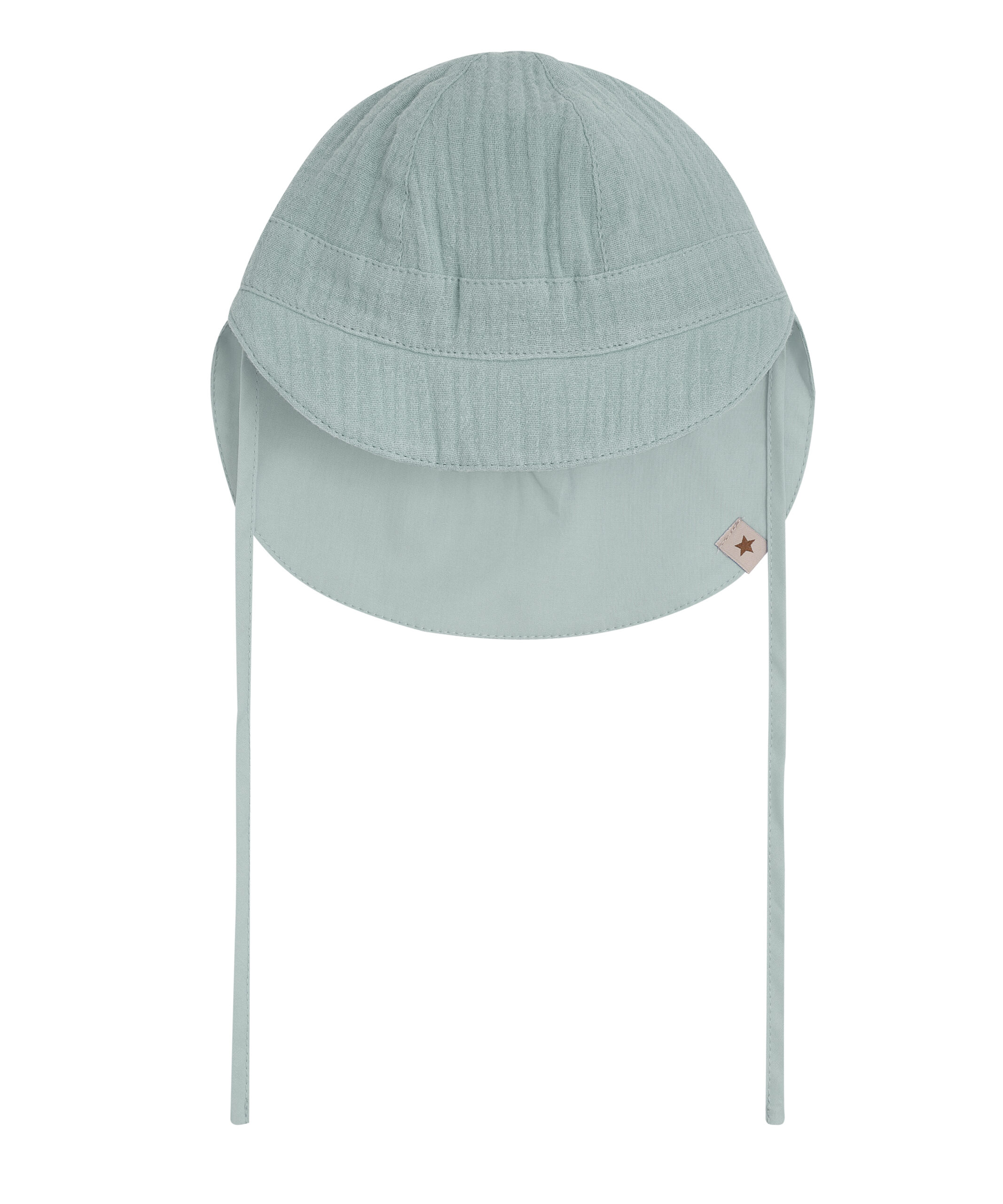 laste roheline puuvillast musliinist suvemüts