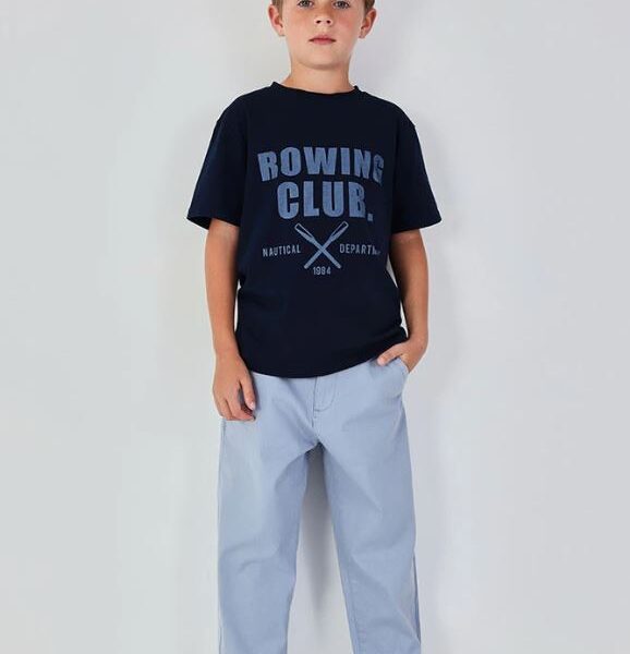 poiste helesinised viisakad puuvillased püksid