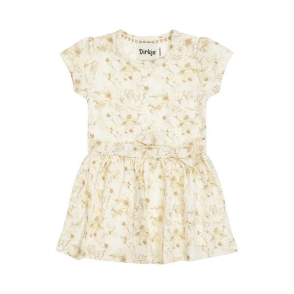 beebide valge lilleline õitega puuvillane kleit