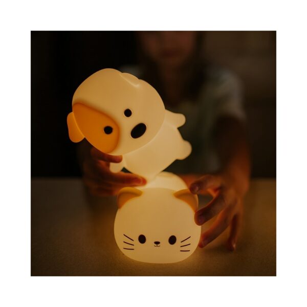 laste led öölamp koer häälega