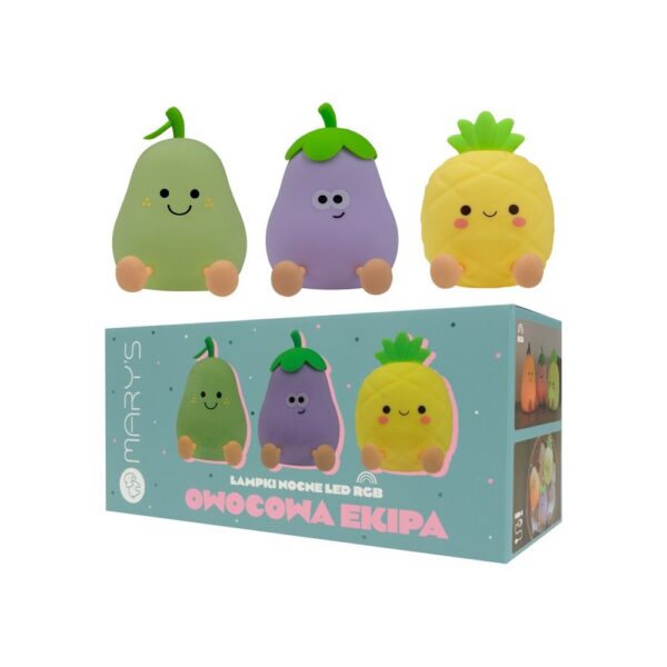 laste silikoonist led öölambid puuviljad