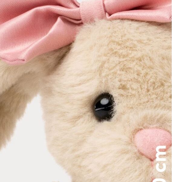 väike pehme beež jänese kaisukas lipsuga