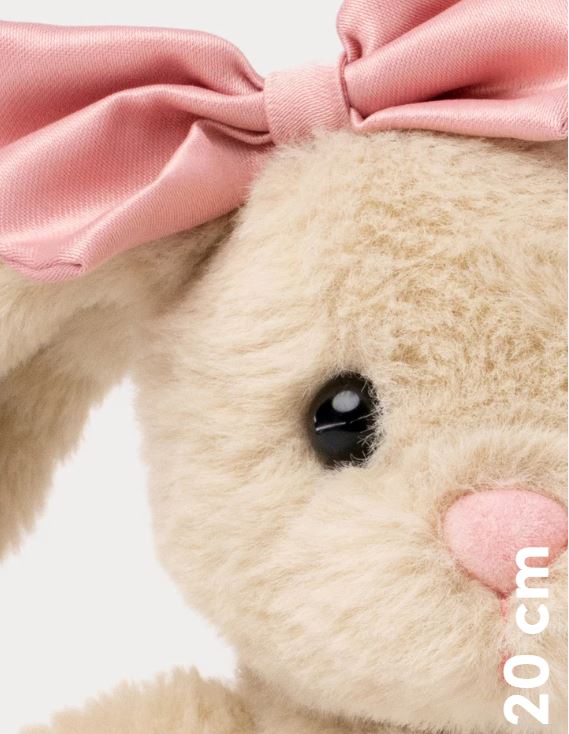 väike pehme beež jänese kaisukas lipsuga