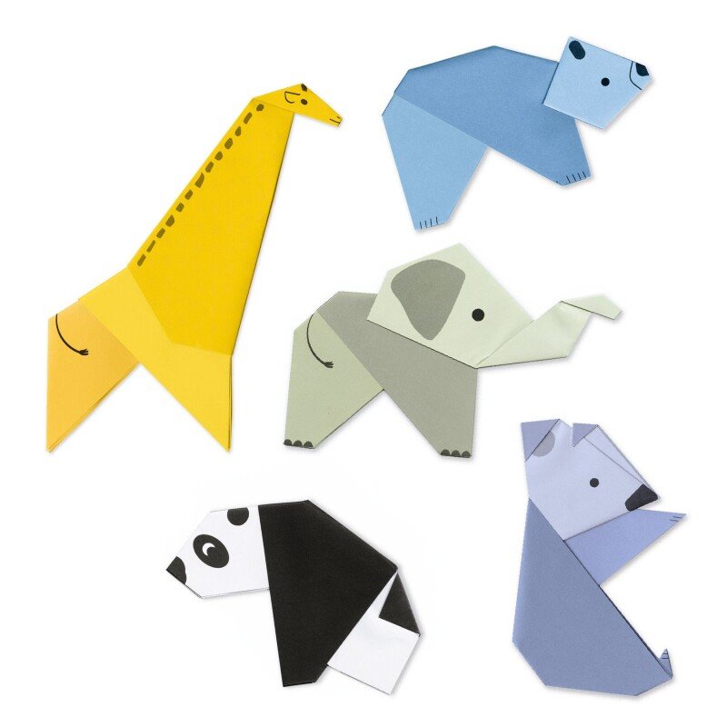 Djeco paberist loomade valmistamise origami