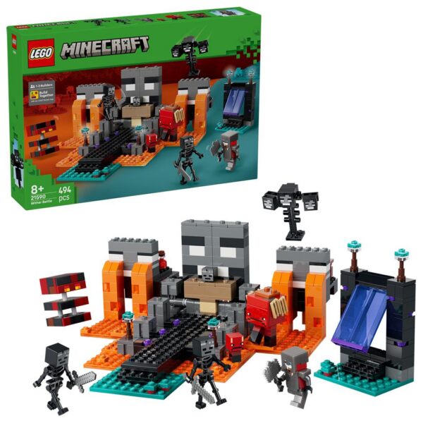 Lego Minecraft Wither battle