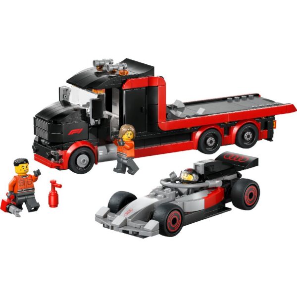 Lego City F1 kaubik Audi ralliautoga